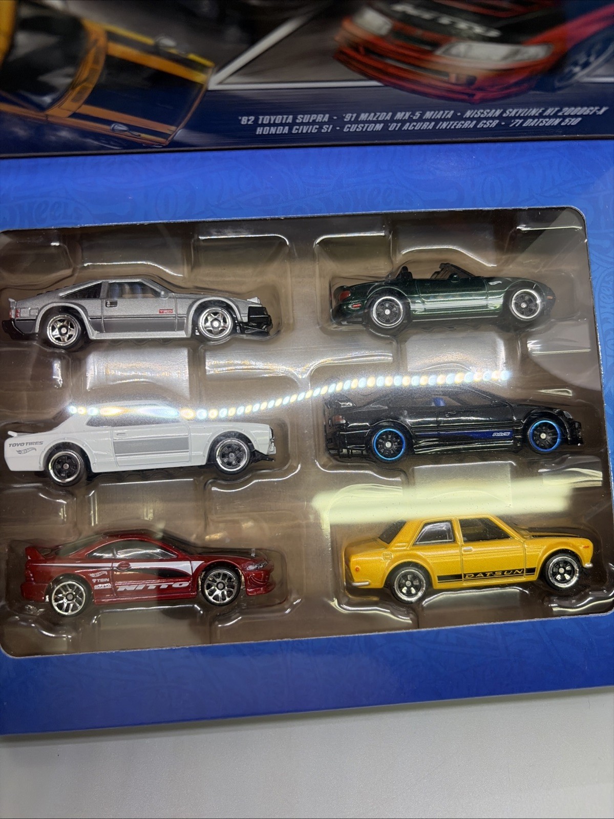 2025 Hot Wheels 6-Pack Box Set | Japanese Car Culture | Toyota | Honda | Nissan