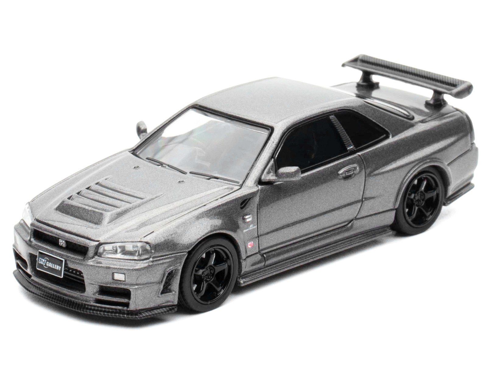 NISSAN SKYLINE GT-R R34 Z-TUNE RHD GRAY TDE 25 1/64 INNO MODELS IN64-R34ZT-TDE25