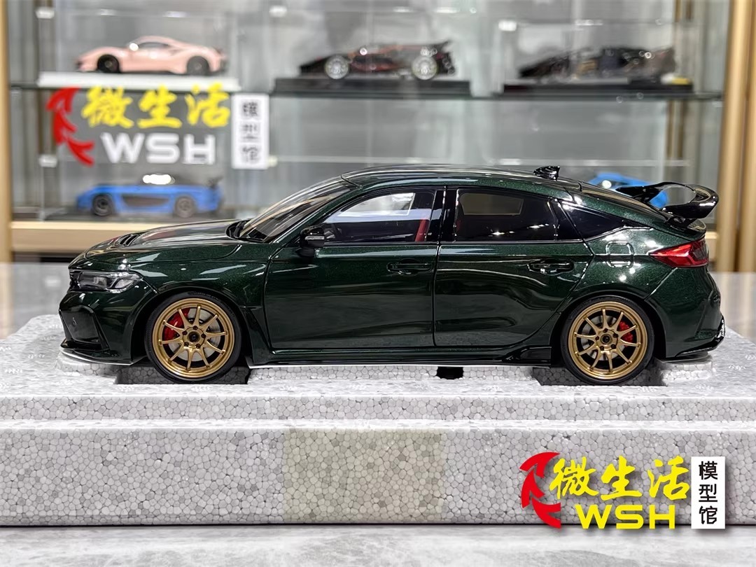 MotorHelix 1/18 Honda Civic Type R FL5 Alloy Display Model Car Green / Magic