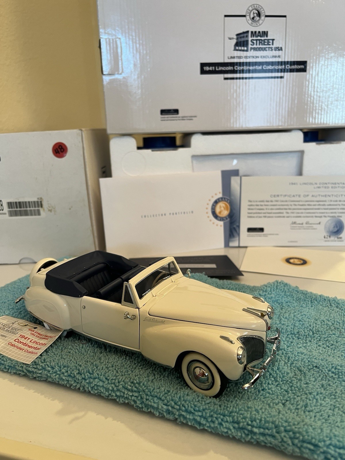 Franklin Mint 1941 Lincoln Continental Mark I Limited Edition Read Description