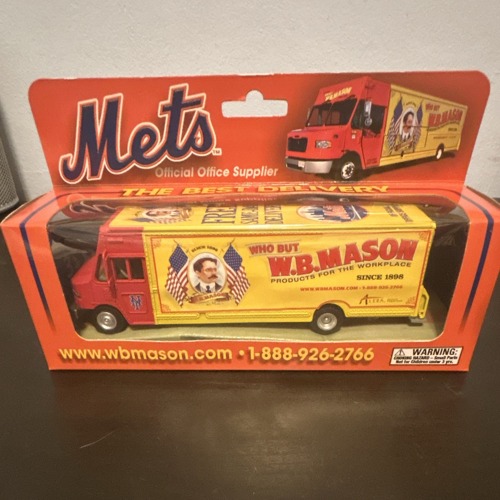 W.B. Mason Promo Mets Delivery Truck Diecast Unopened Box; Promo From CitiField