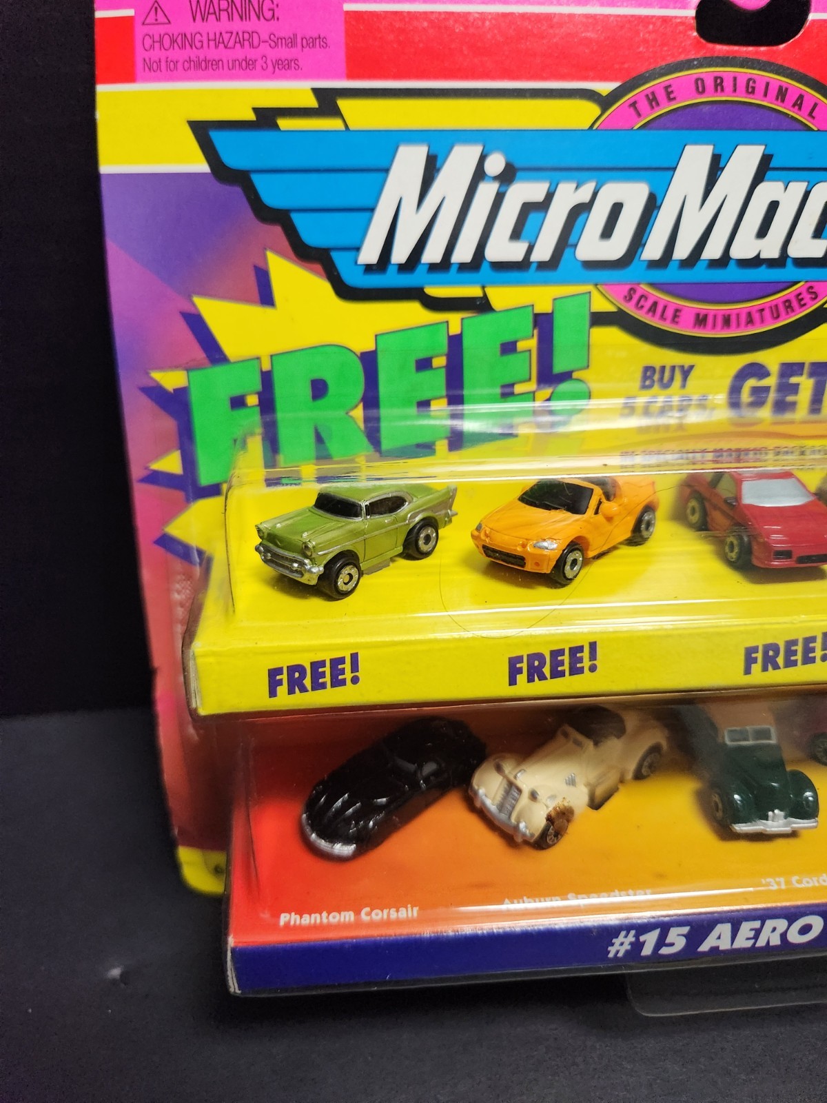 1997 Galoob Micro Machines #15 AERO COUPES Unopened Original Package READ