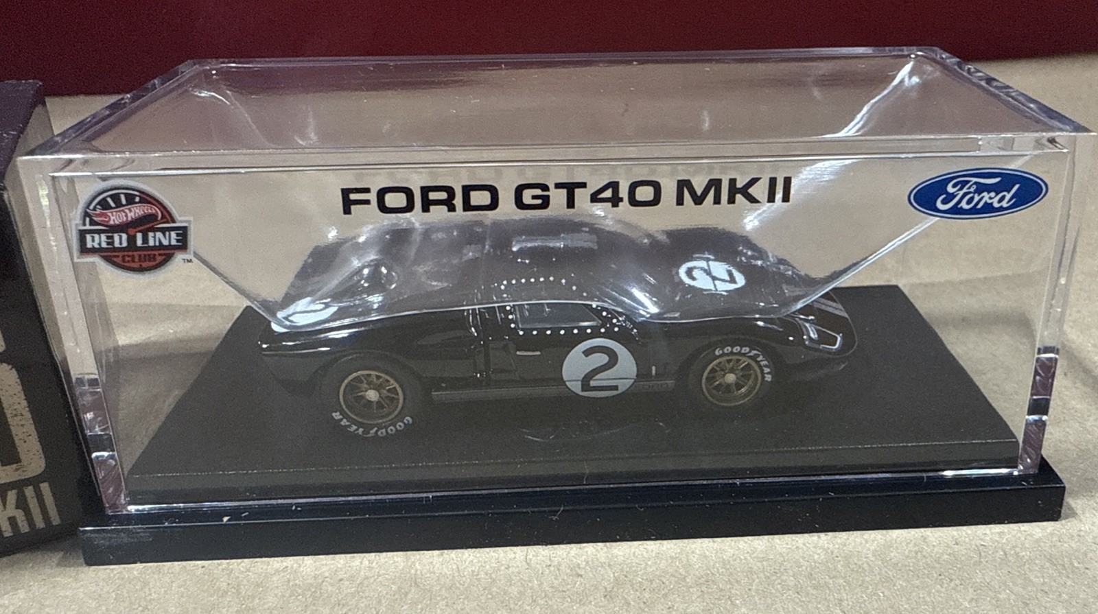 Hot Wheels Collectors RLC Ford GT40 MKII Black Red Line Club RARE 2025 NEW
