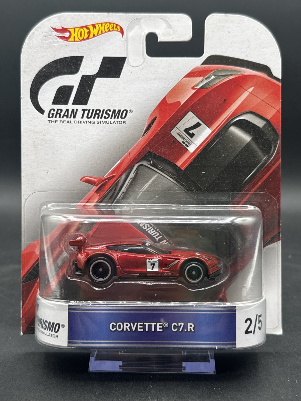 2016 Hot Wheels Premium CORVETTE C7.R red 2/5 GRAN TURISMO real driving simulato