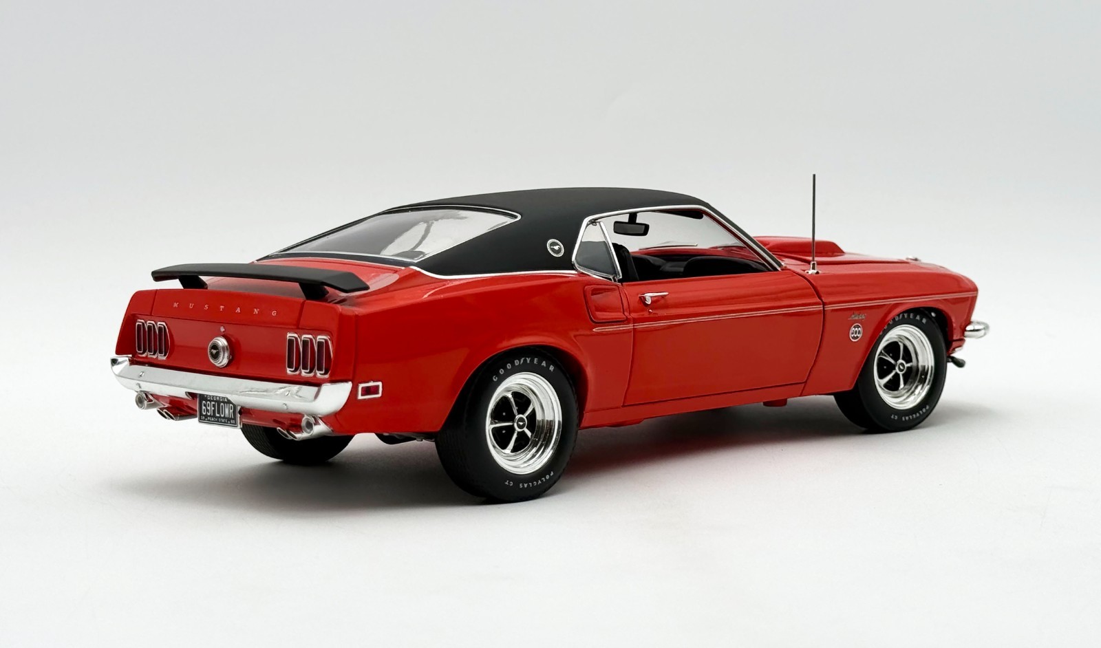 ACME SPECIAL ONLY 69 MADE – 1:18 1969 Ford Mustang 600 FLWR PWR RED – A1801890VT