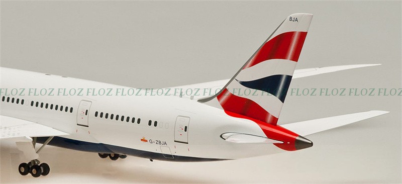 for Inflight for British Airways for Boeing 787-8 G-ZBJA 1:200 plane Pre-built