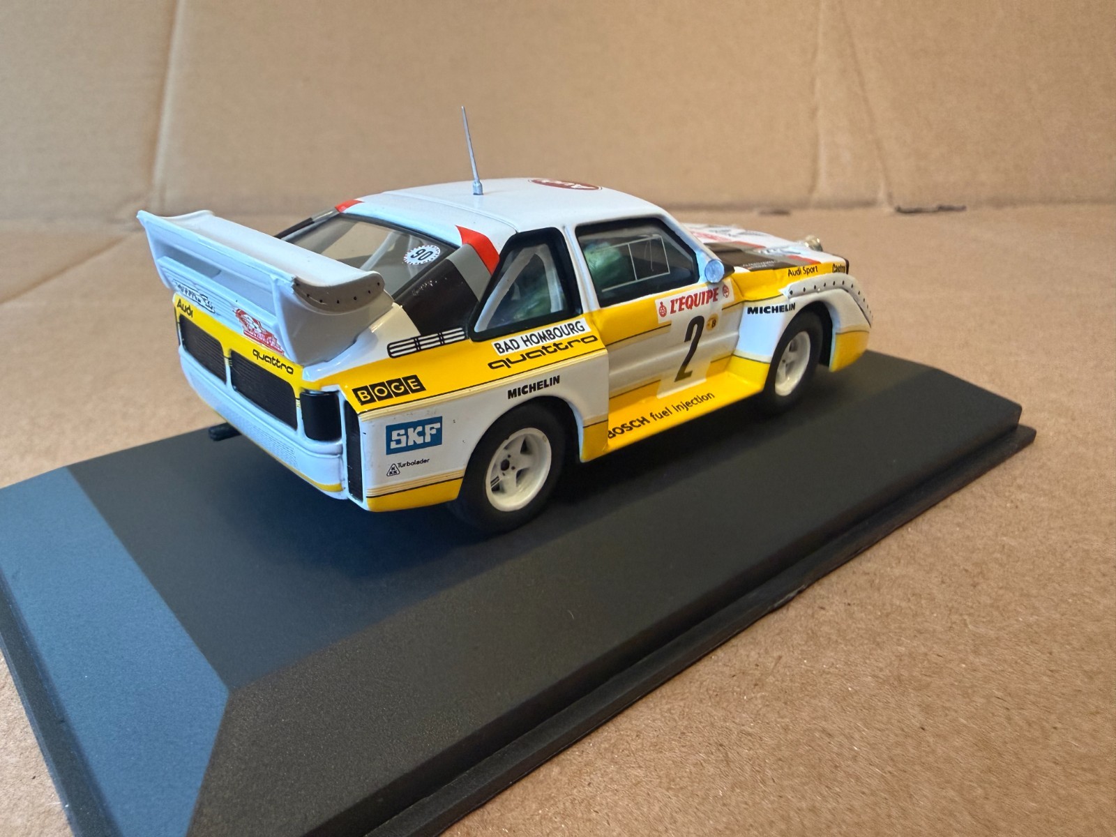 Audi Quattro Sport E2 Night Version #2 4th Rallye Monte Carlo 1986 Röhrl, 1/43