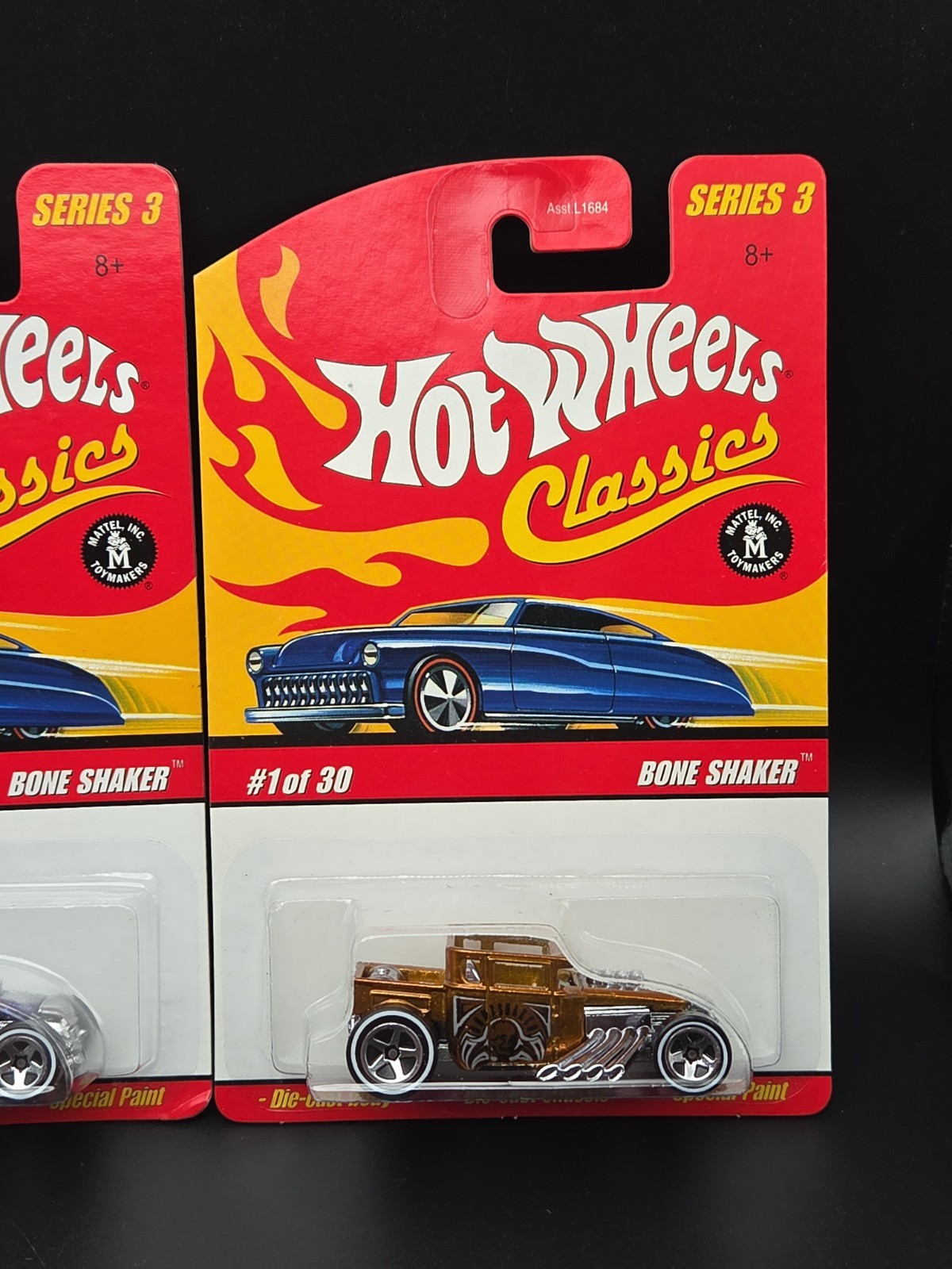 Hot Wheels Classics Series 3 Bone Shaker 1/30 Blue, Olive & Copper Lot Of 3