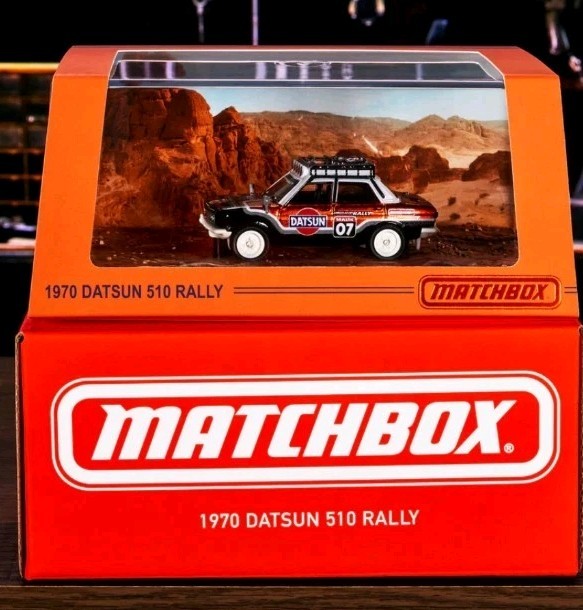 MATTEL CREATIONS MATCHBOX COLLECTORS 1970 DATSUN 510 RALLEY NEW IN BOX / SEALED