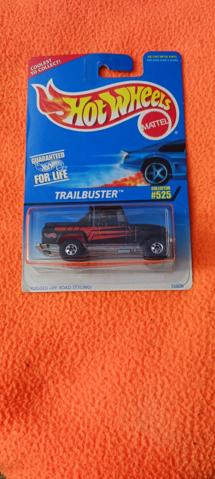 Hot Wheels N.I.P. new in package 1997 TRAILBUSTER JEEP #525 H.t.f. Mattel Rare