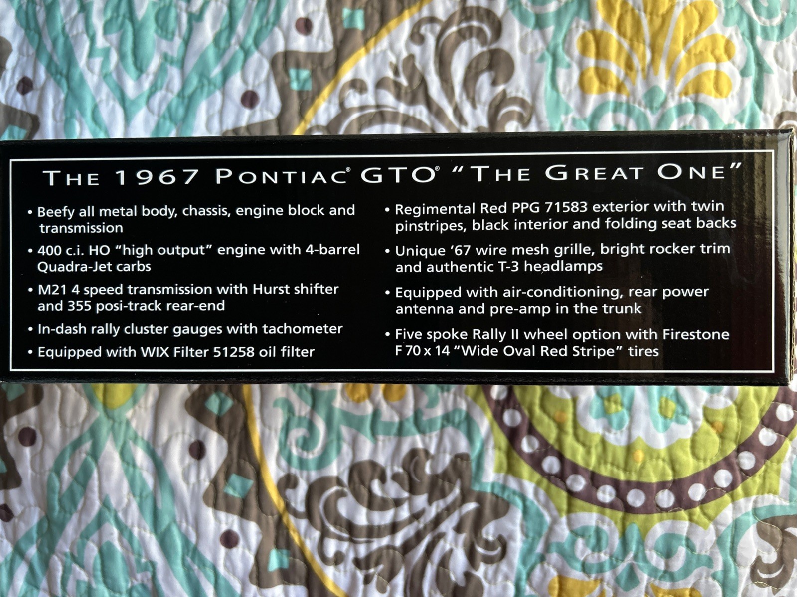 1967 Pontiac GTO Special Edition 1:24 Diecast Route WIX Collectibles Icons 2008