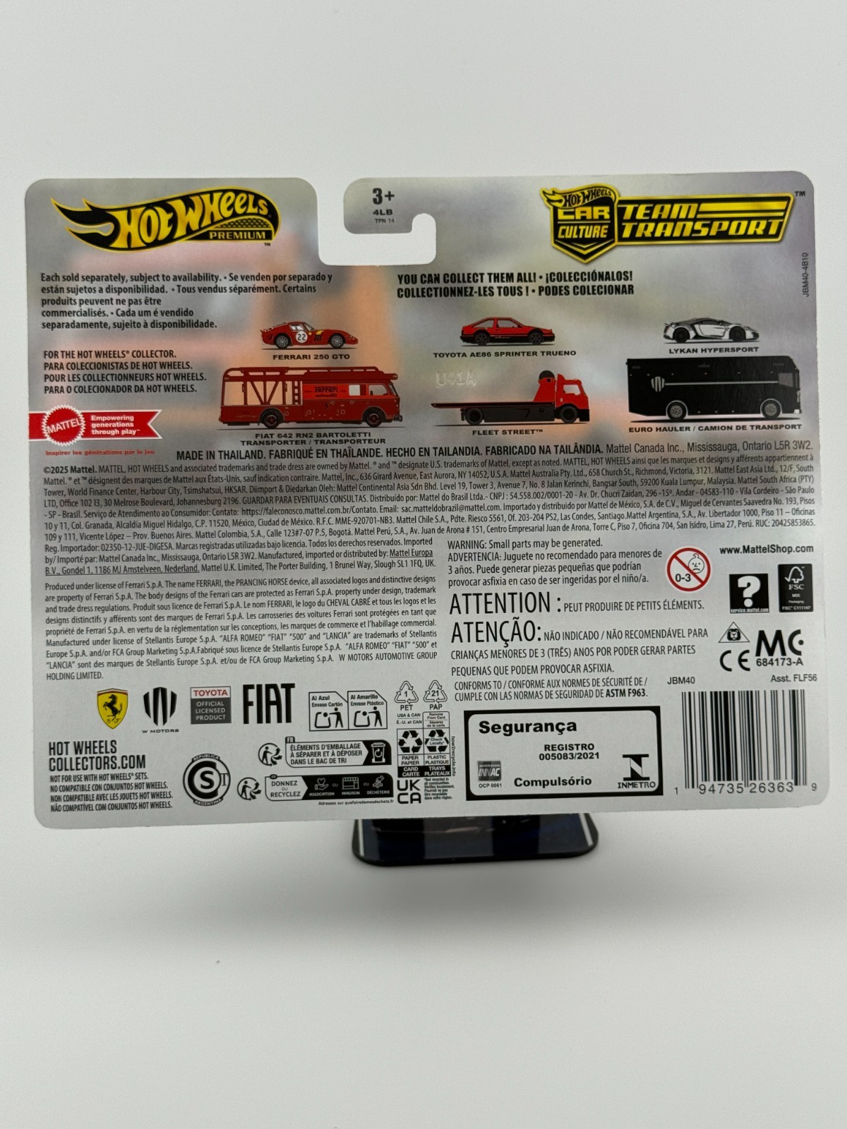 2025 Hot Wheels Team Transport Toyota AE86 Sprinter Trueno Fleet Street JBM40