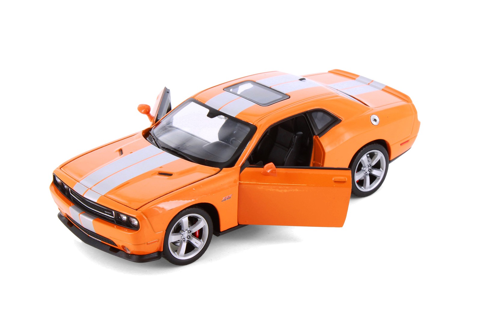 BOX OF 4 2013 DODGE CHALLENGER SRT HARD TOP 1/24 DIECAST CAR SHOWCASTS 24049/4D