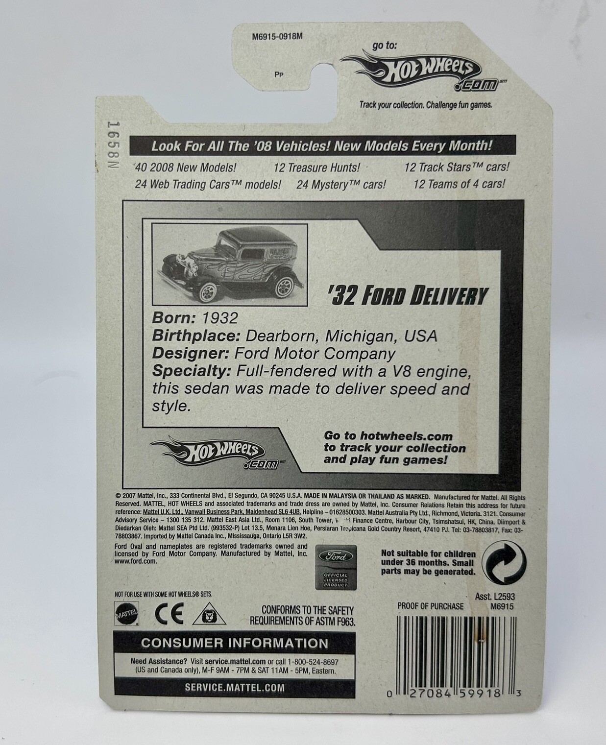 Hot Wheels All Stars ’32 Ford Delivery Truck Lot of 3 Color Variations 1:64