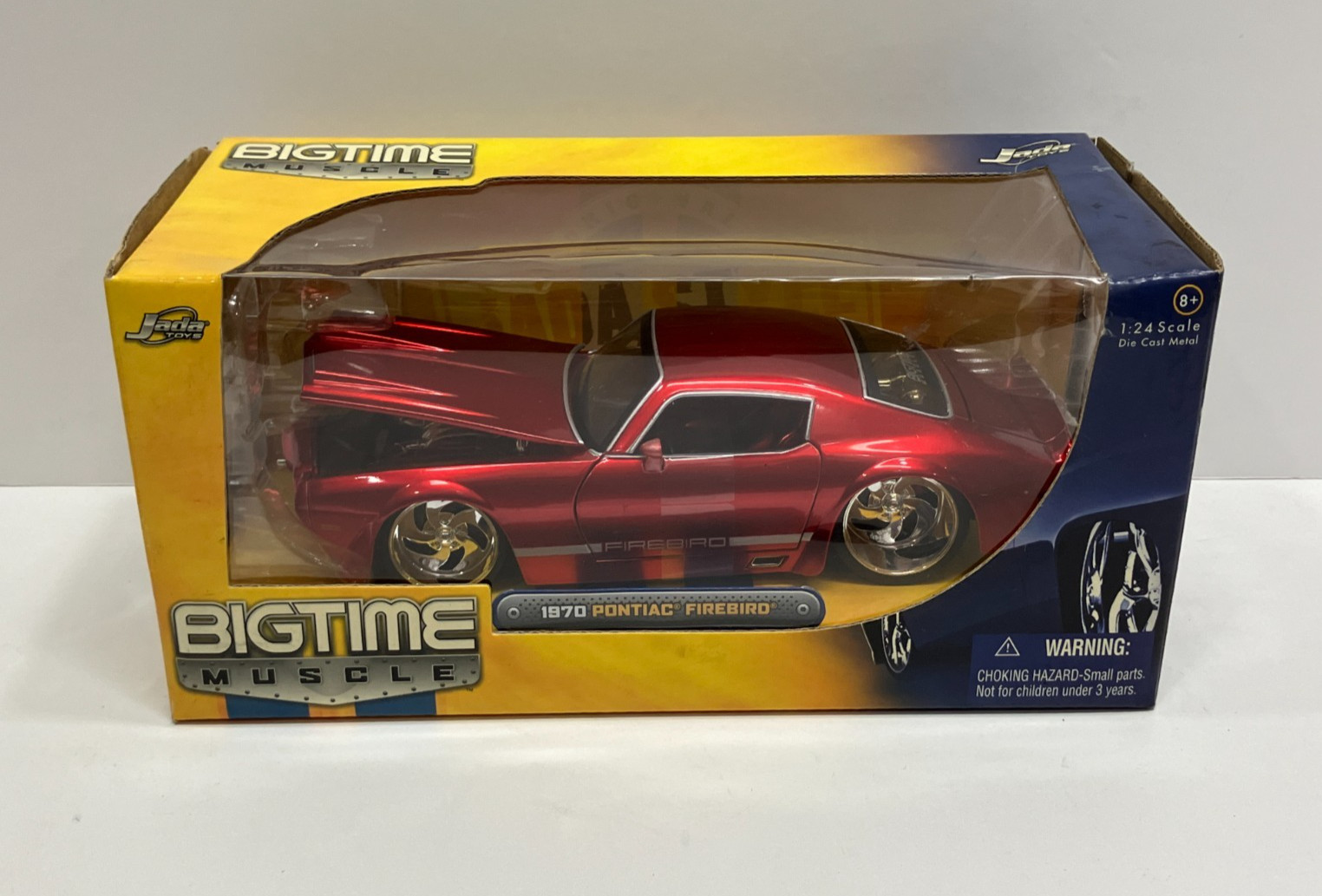 2006 Jada Toys BIGTIME MUSCLE 1970 PONTIAC FIREBIRD (Red Metallic) 1:24 diecast
