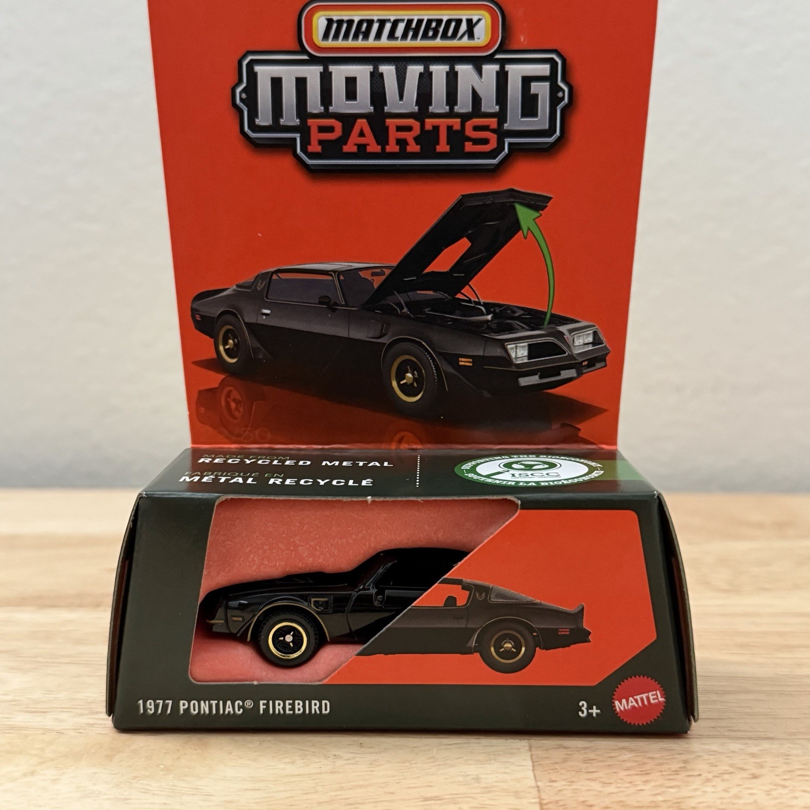 2026 Matchbox Moving Parts 1977 Pontiac Firebird Black 1/64 w/ Opening Hood NEW