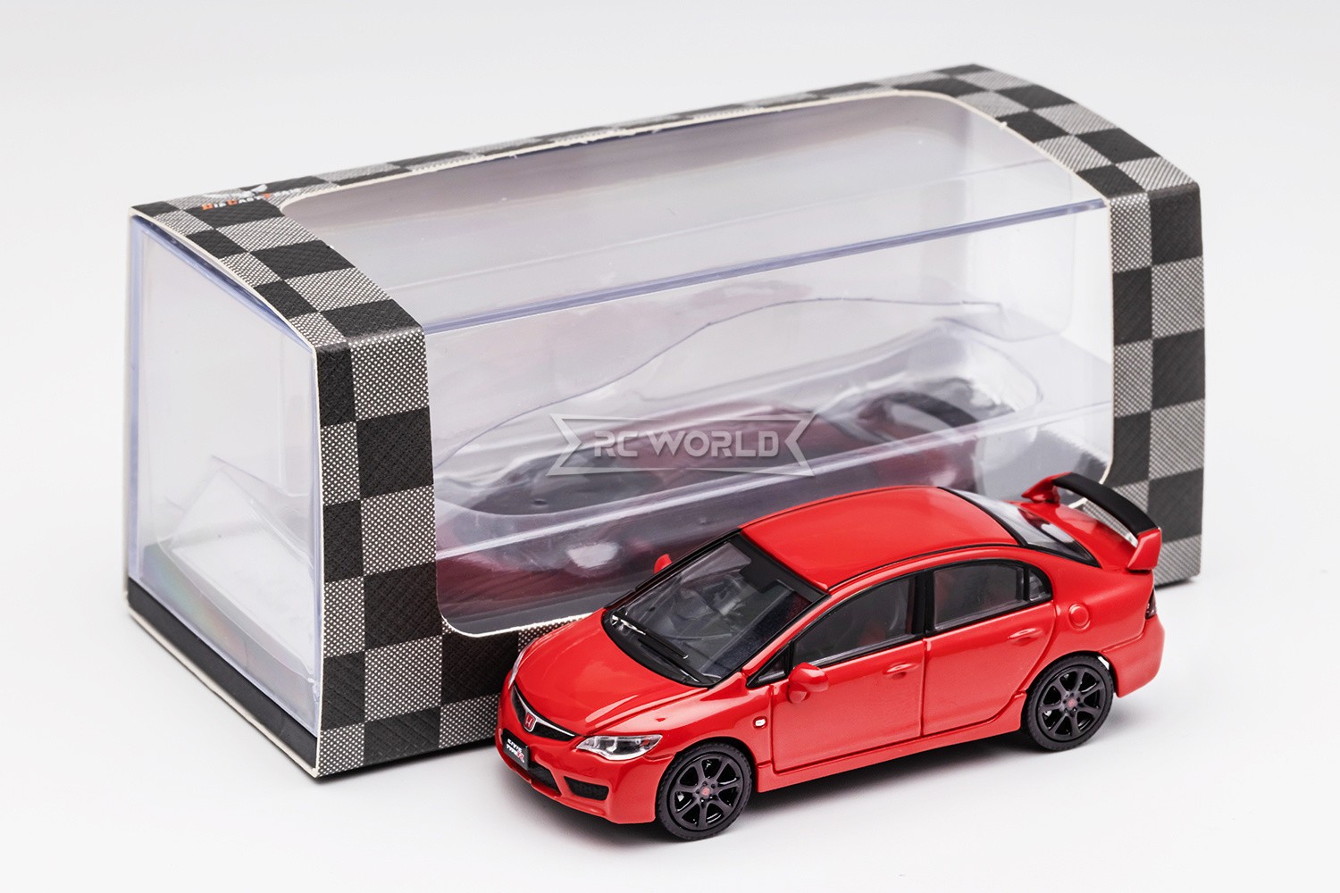 GCD 1/64 HONDA CIVIC TYPE-R FD2 (RHD) Die Cast Car -RED-