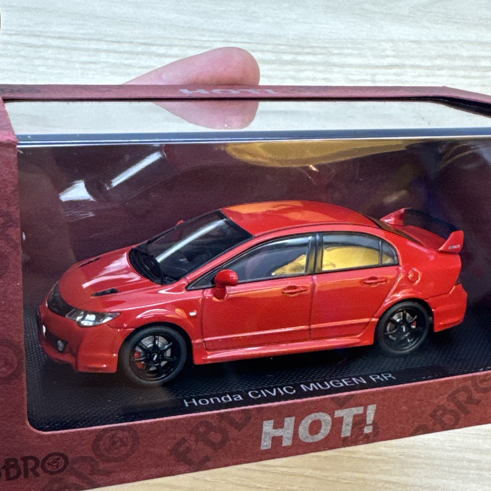 EBBRO HOT! 1:43 Honda Civic Mugen RR FD2 Type R Red Diecast Model Rare
