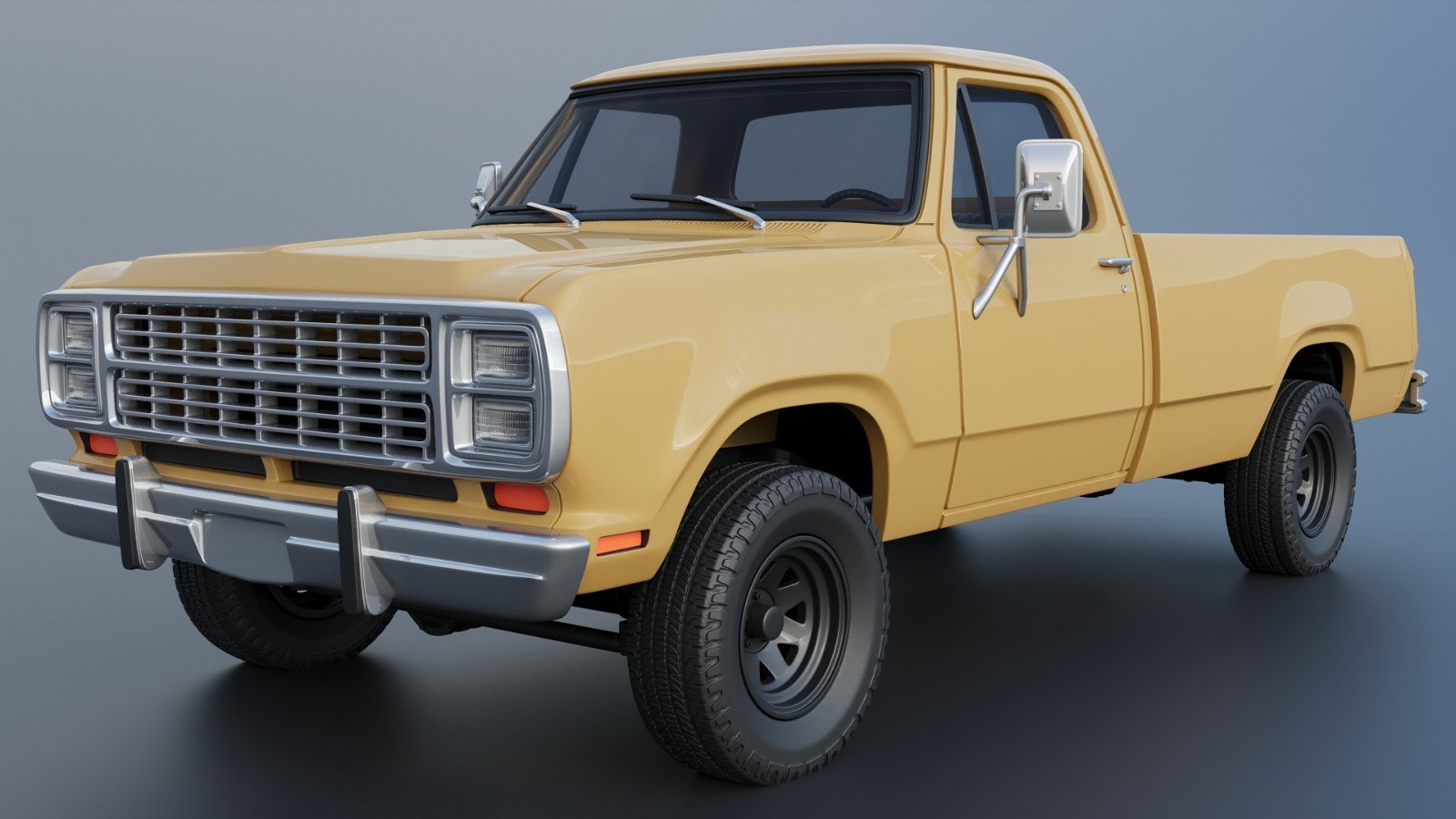 3d printed Dodge Power Wagon W150 1979 model car collectible replica