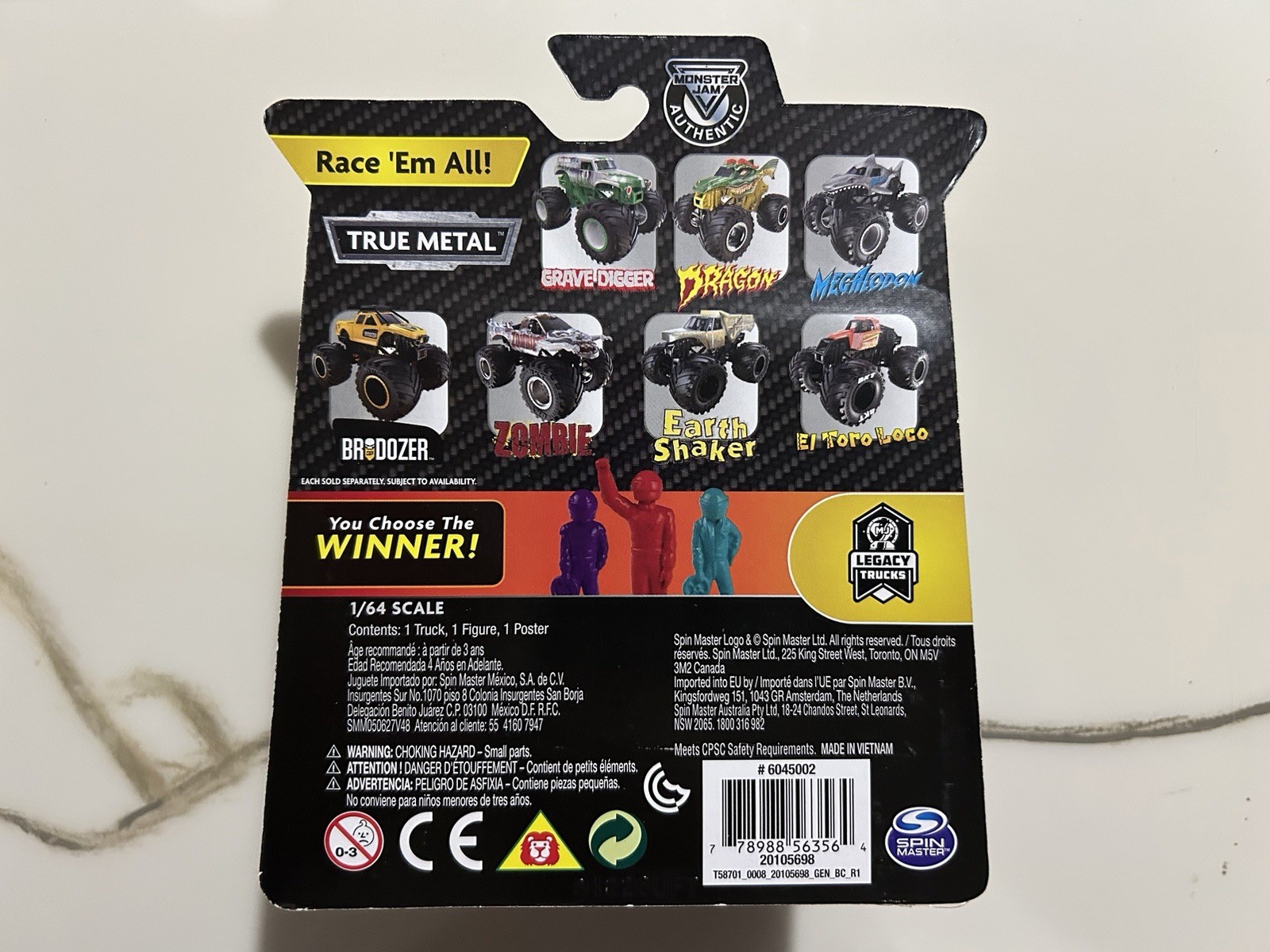 New 2019 Spin Master Monster Jam Series 2 Avenger Green Pickup HTF 1/64
