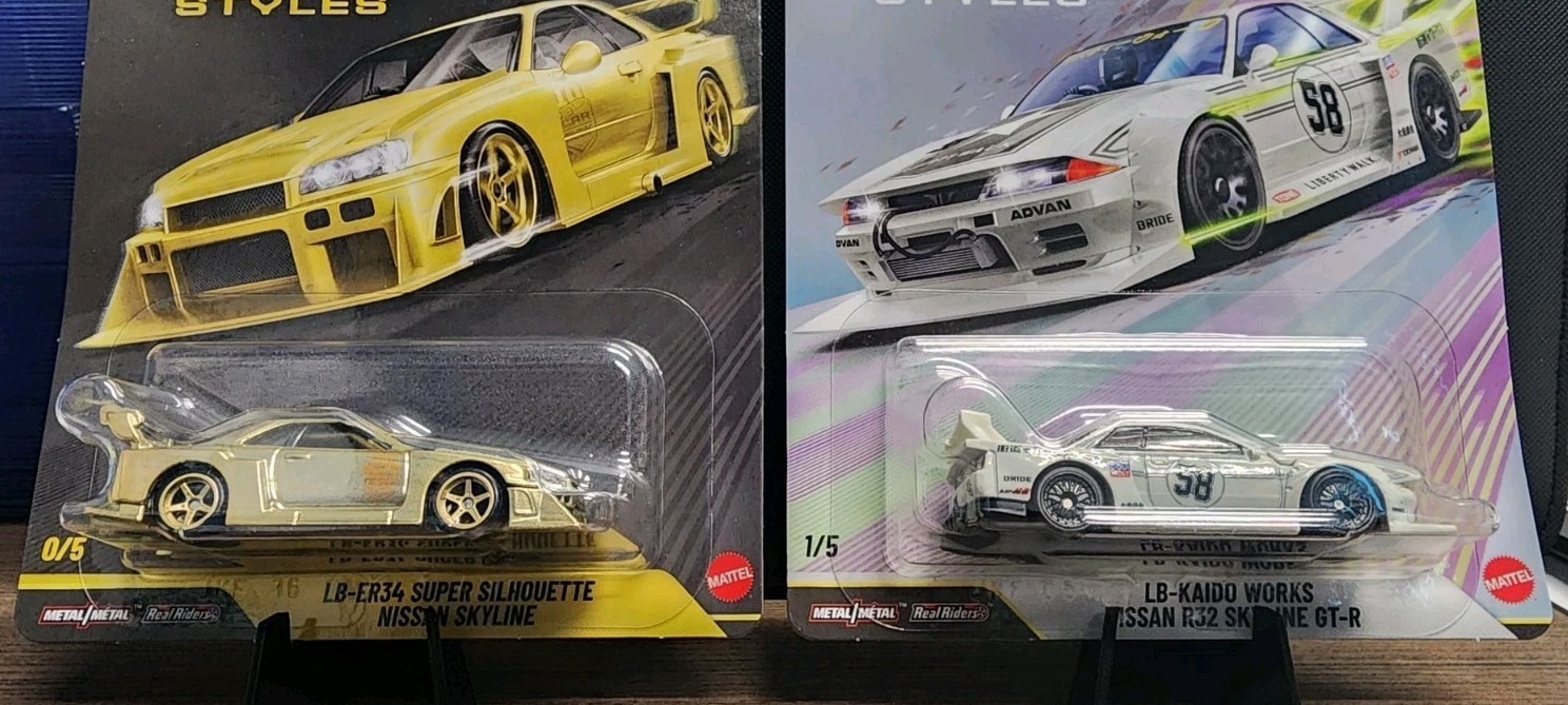 Hot Wheels Car Culture Aero Styles LB-ER34 Nissan Skyline GT-R R34 Chase 0/5 +1