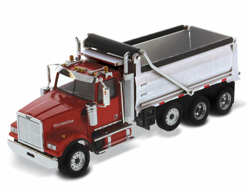 Diecast Masters Western Star 4900 SF Dump Truck Red 71067 1:50