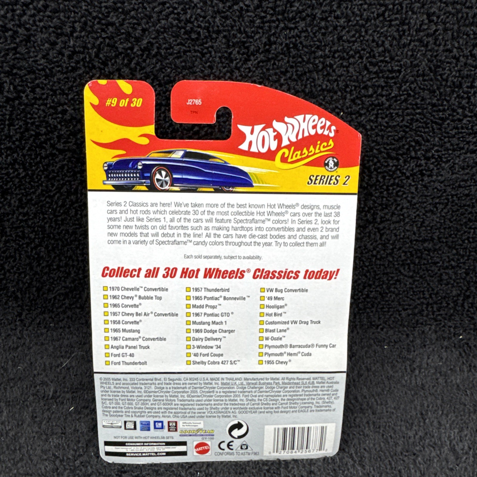 Hot Wheels Classics Series 2 Ford GT-40 A06 RARE Red Spectraflame