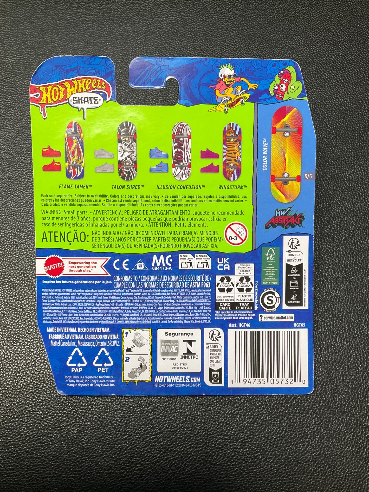 Hot Wheels Skate Color Wave #5/5 Fingerboard