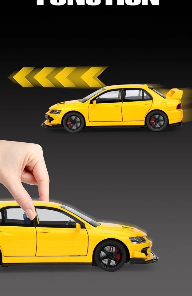 1:32 Lancer EVO IX Diecast Alloy Car – Sound Light Pull-Back Collectible Gift