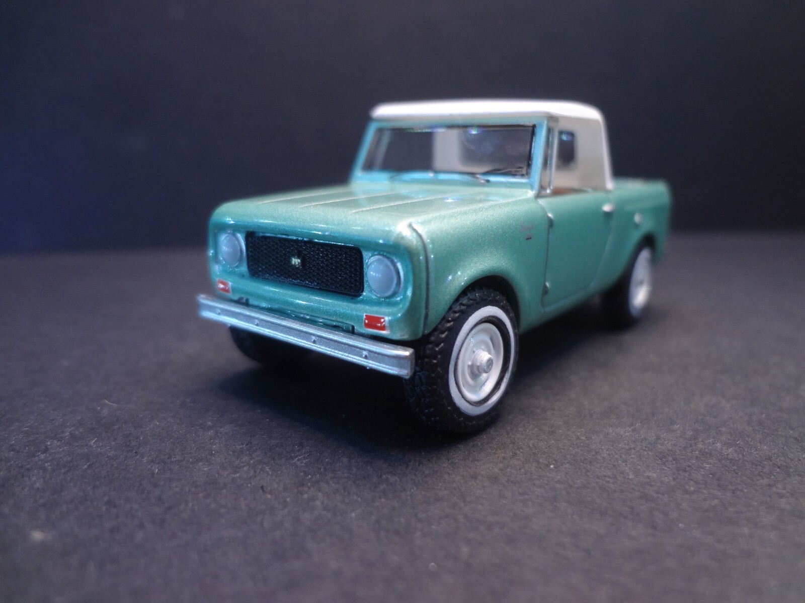 Greenlight 1965 Harvester Scout Half Cab Pickup w/ removable top – Loose 1:64