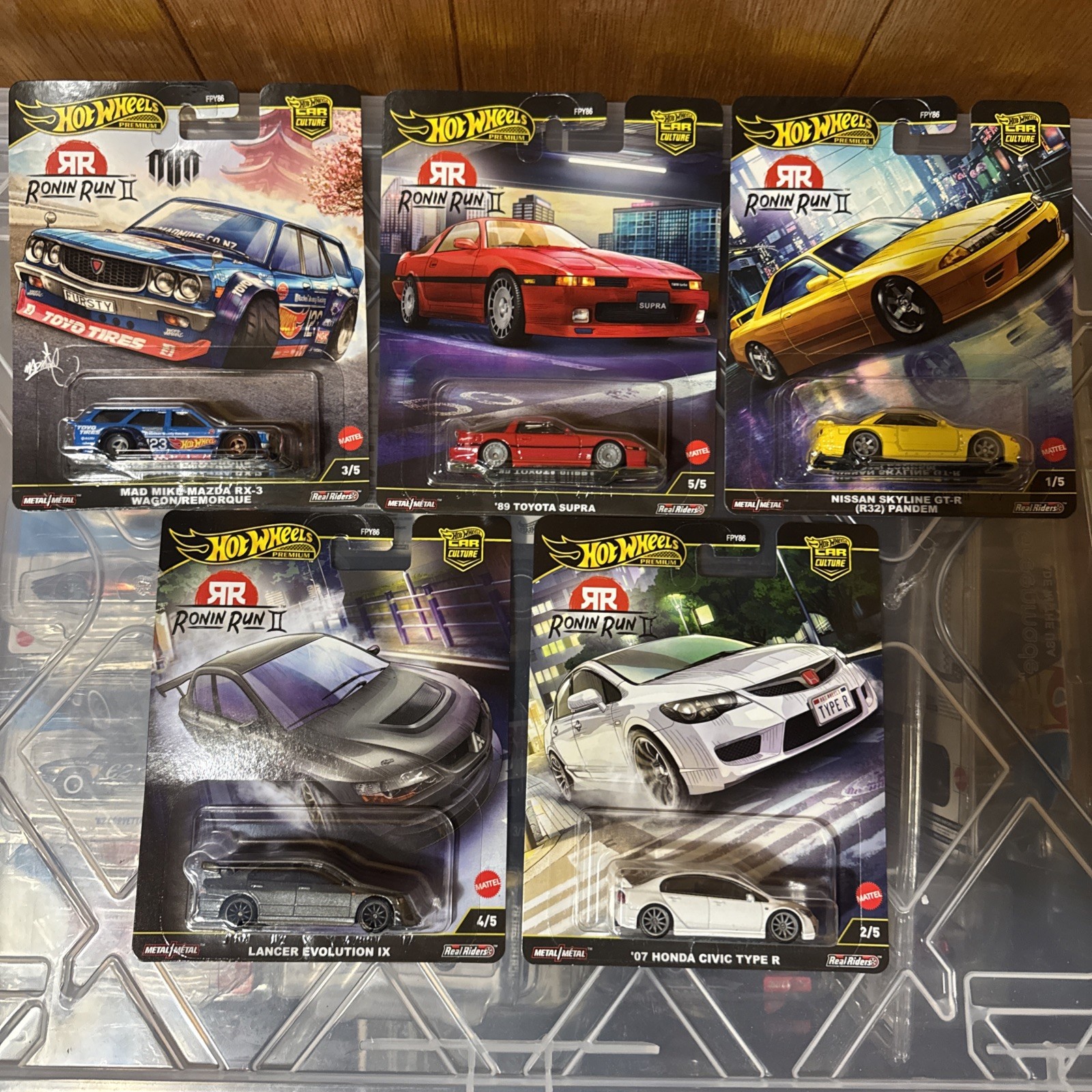2025 Hot Wheels Car Culture Ronin Run 2 – SET OF 5