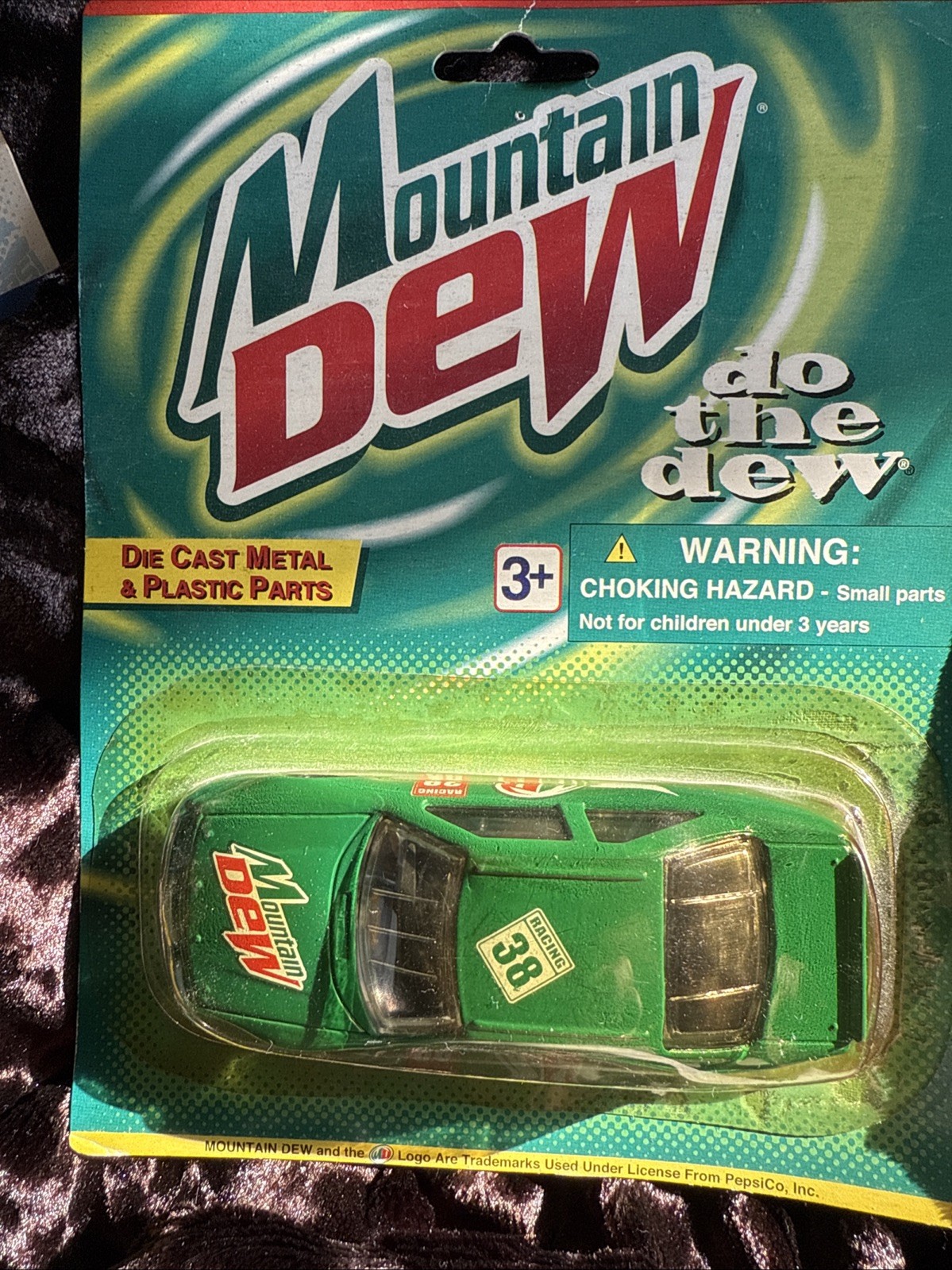 3 Golden Wheel Die Cast metal and plastic Pennzoil, Diet Pepsi, Mountain Dew