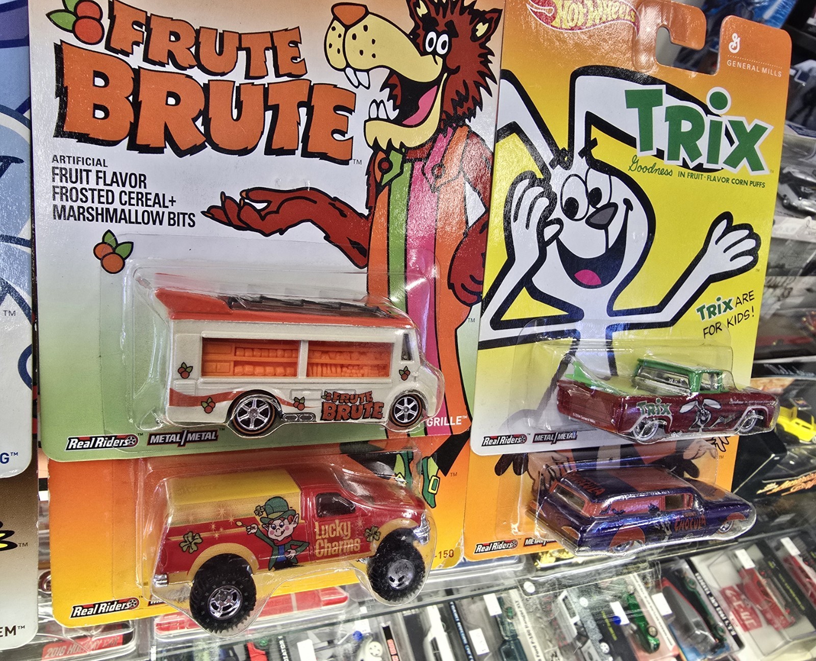 Hot Wheels Pop Culture General Mills Complete Set Trix Custom ’62 Chevy “MOC”