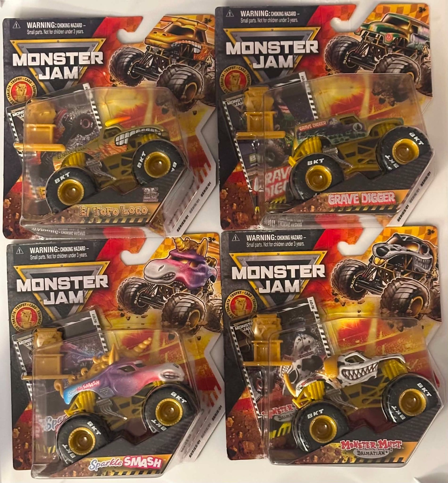 New Spin Master Monster Jam Trophy Card Series 1 Complete Set – Target Exclusive