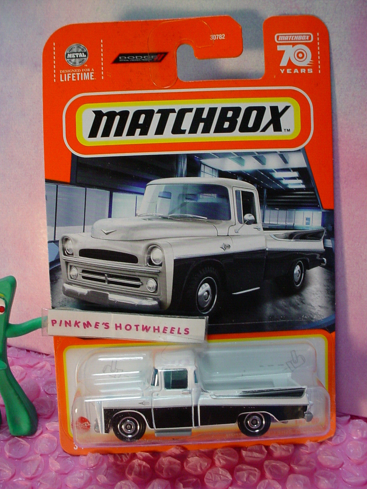 2023 Matchbox 1957 DODGE SWEPTSIDE PICKUP truck#14/100☆white;black☆ 70 years☆