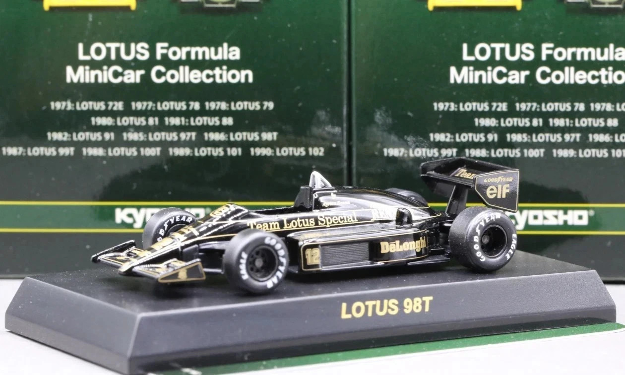 Kyosho 1/64 Lotus Classic Team Formula Collection 98T F1 No.12 1986 Ayrton Senna