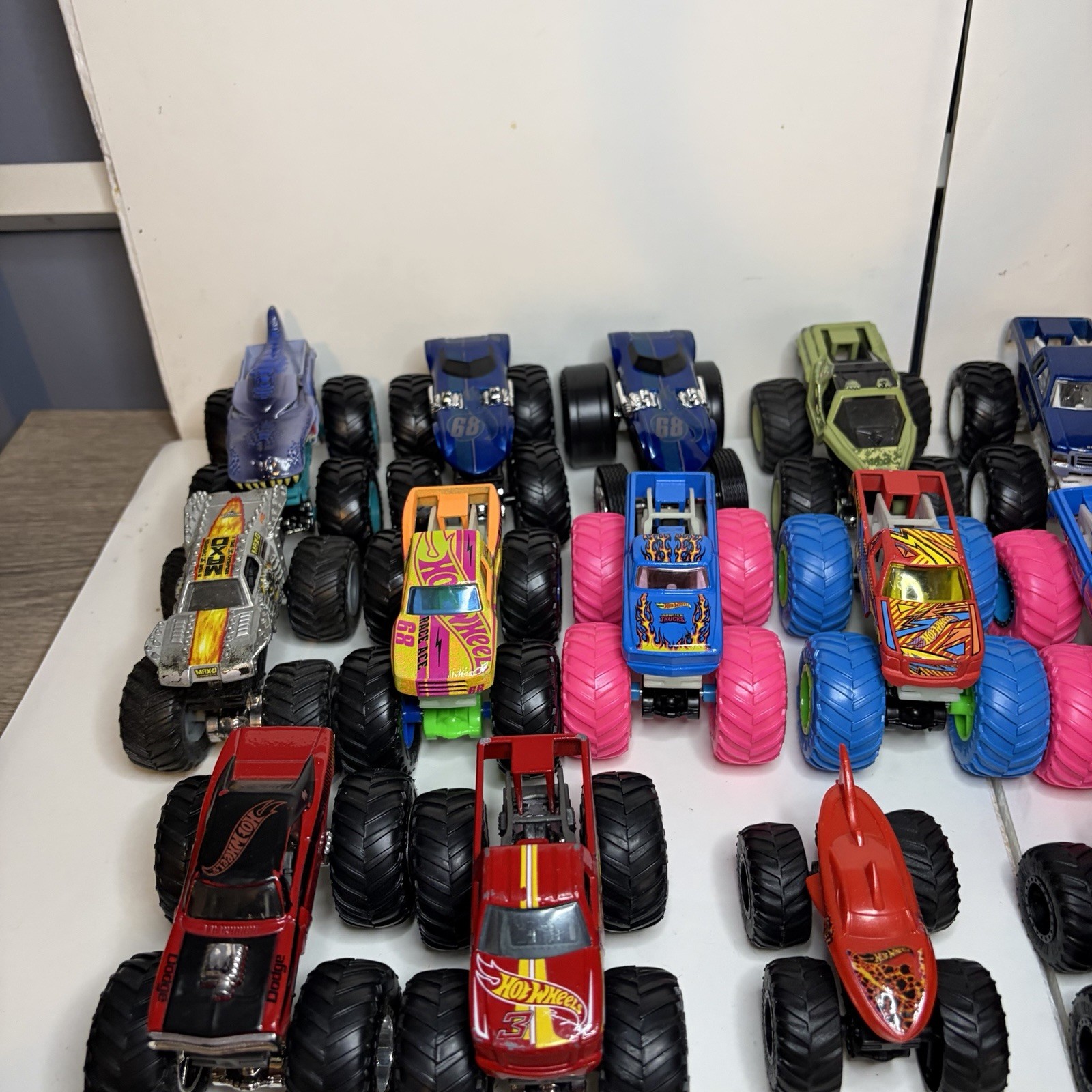 Lot of 24 Hot Wheels Monster Trucks 1:64 Scale Diecast Mixed Variety Collection