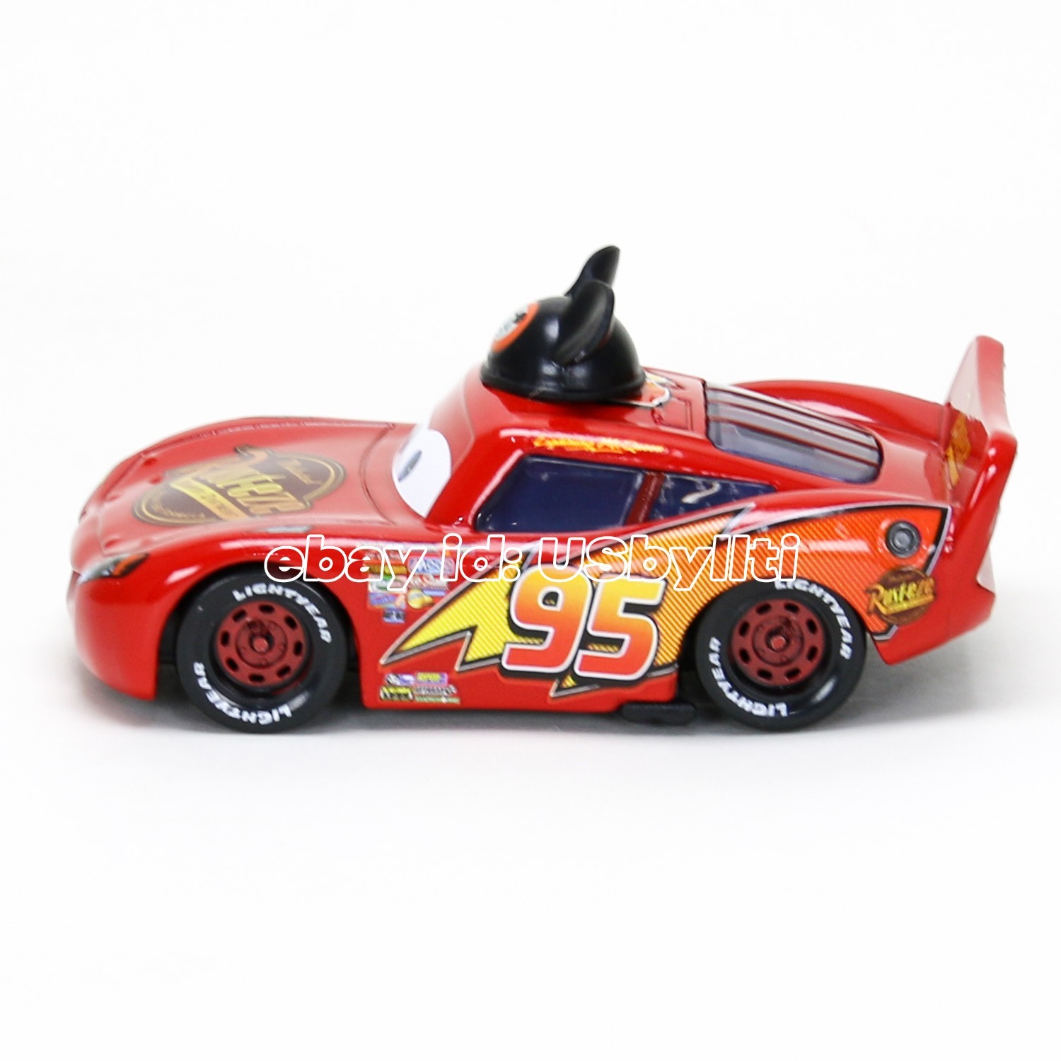 Disney Pixar Cars Mickey Lightning McQueen 1:55 Metal Diecast Car Toy, NEW Loose
