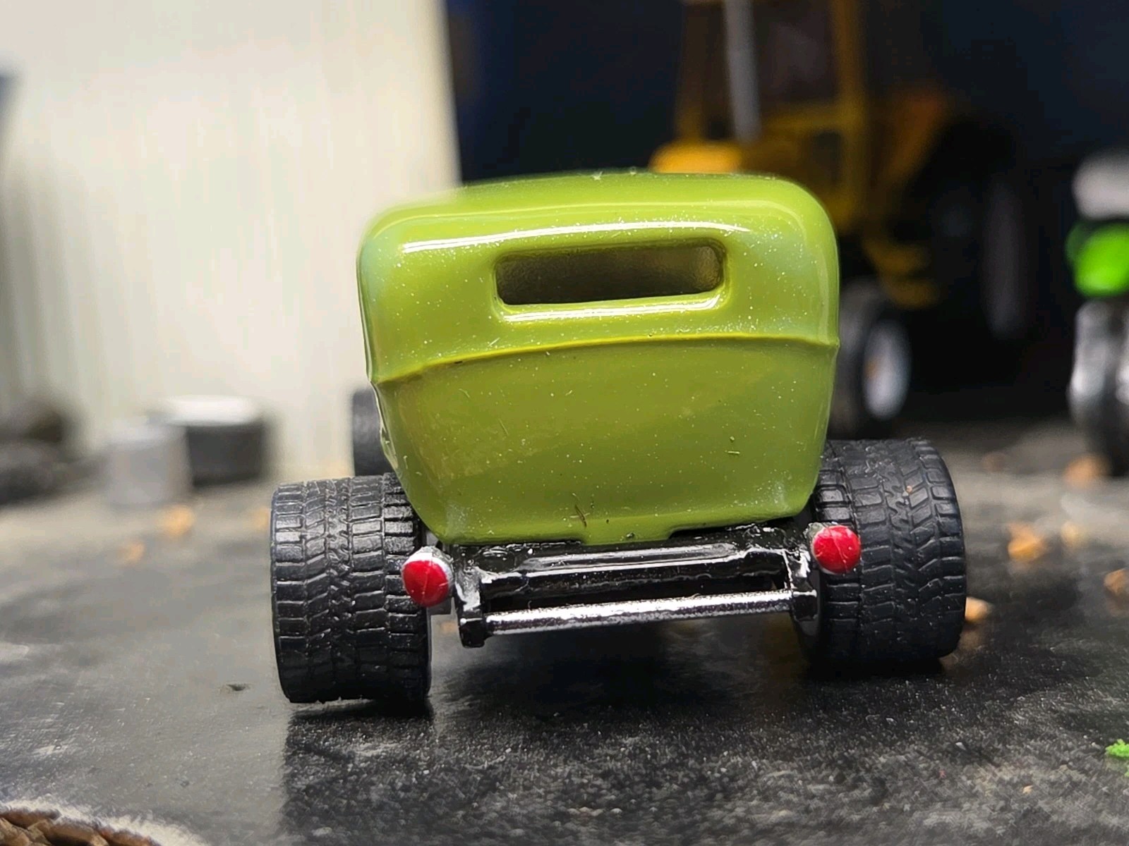 Custom 1:64 street Rat Rod lowered hot FORD chopped panel paddy wagon HotWheels