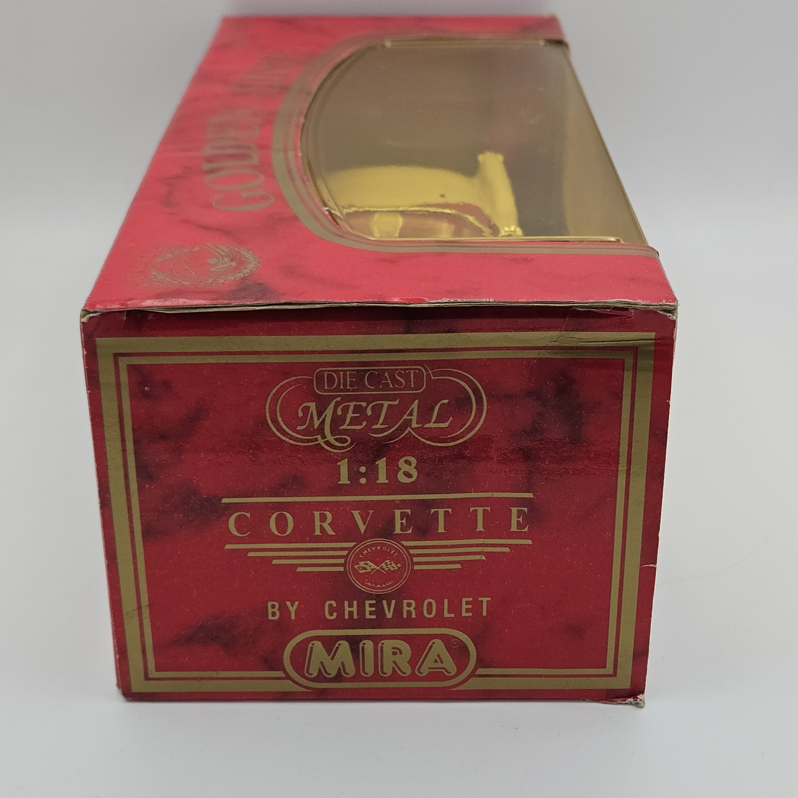 Mira Golden Line 1:18 1953 Chevrolet Corvette Cream Diecast with Box #6153