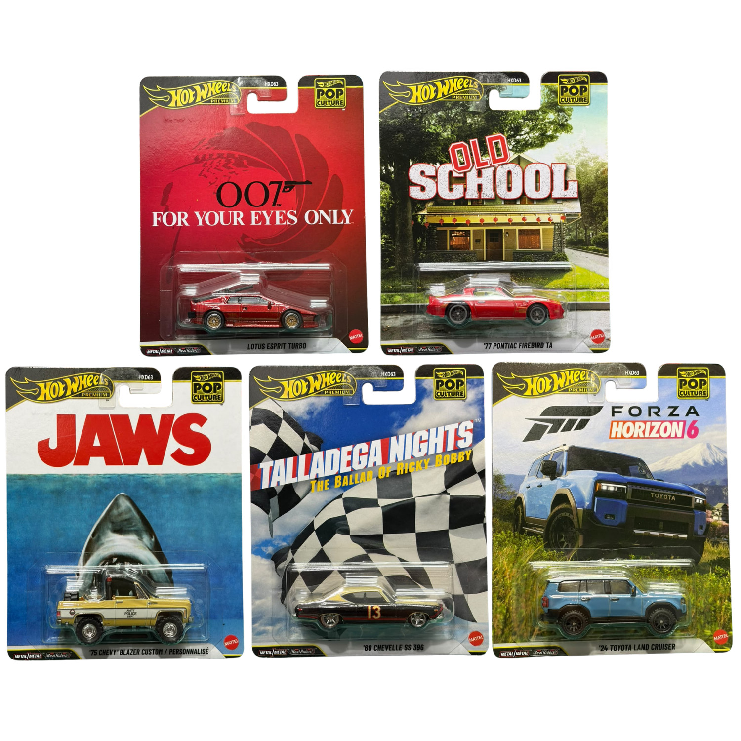 2026 Hot Wheels Premium Pop Culture Mix 6 (Case T) Set of 5 – NEW