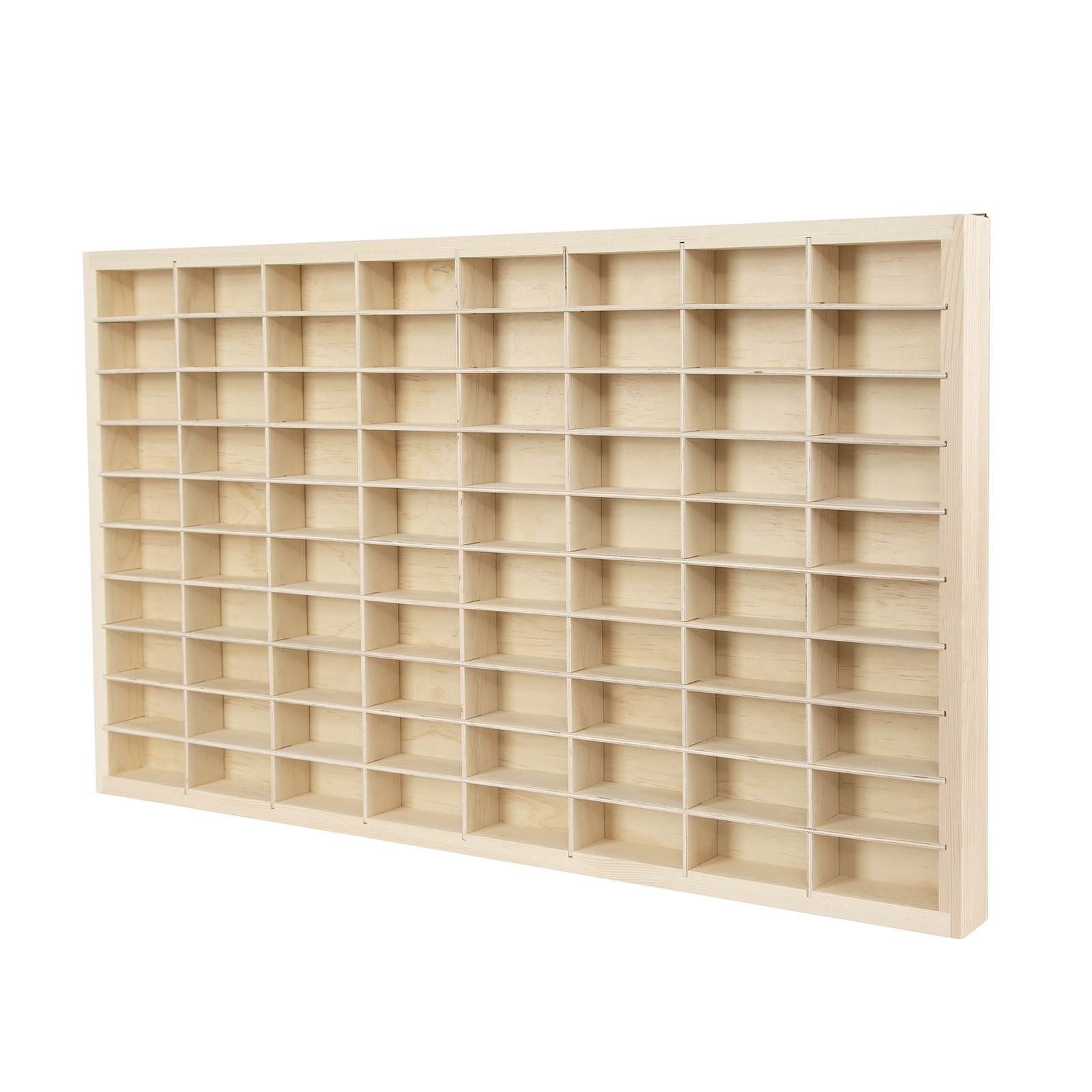 60/62/80 Grid 1:64 Toy Car Model Display Storage Case Wood Shelf Show Collection