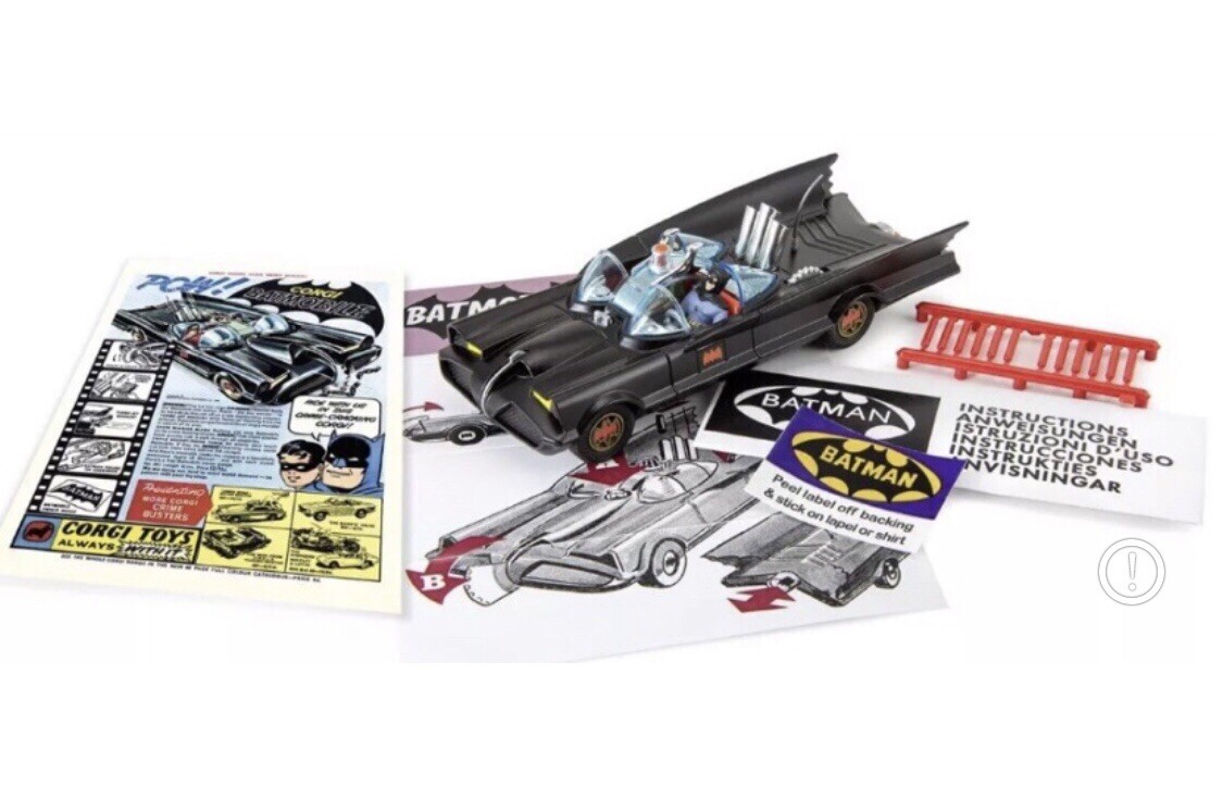 Corgi Model Club Batmobile 2024 Reissue No 267 Matt Black Exclusive Edition