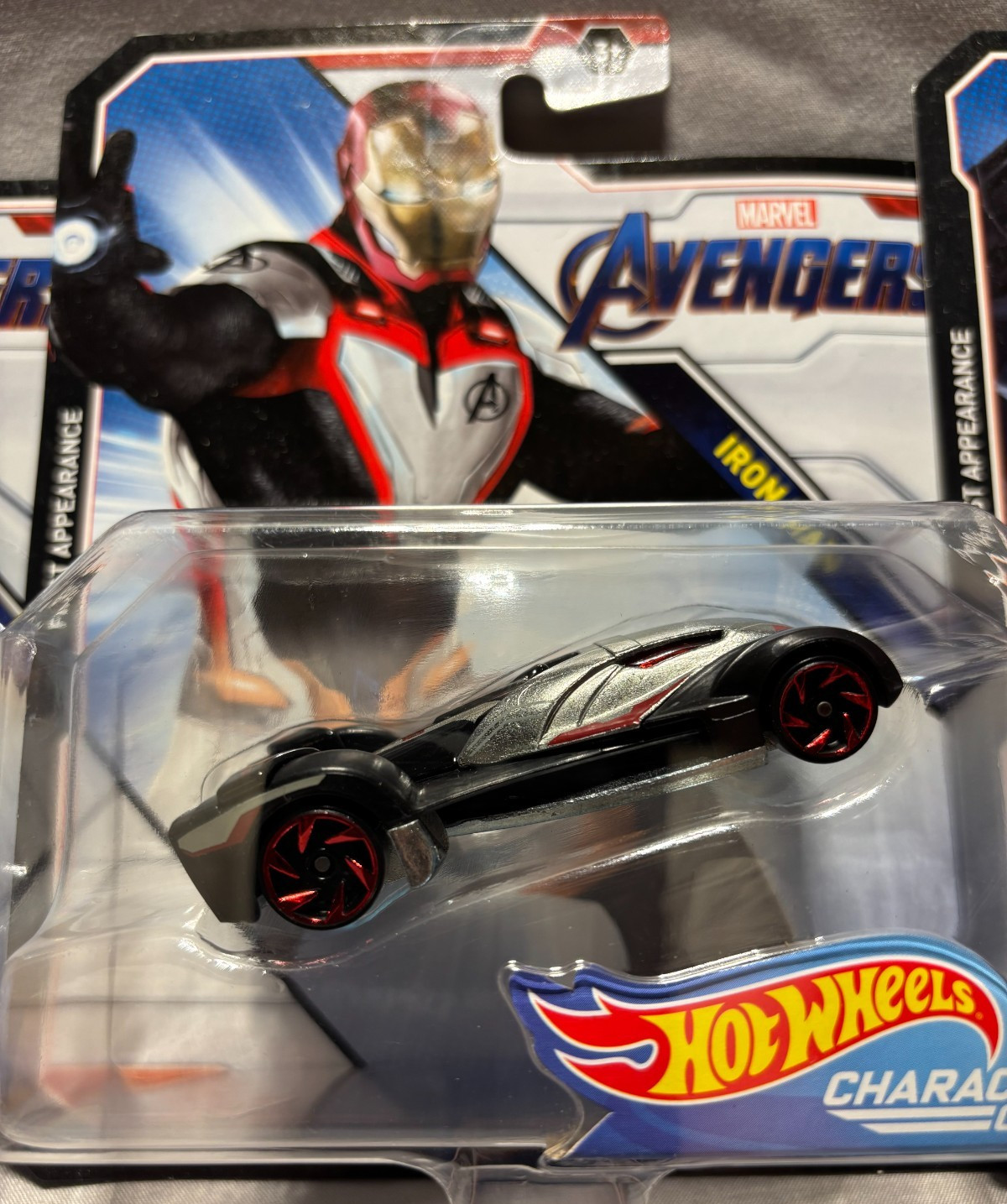 Lot of 3 Hot Wheels Marvel Character Cars Avengers NIB