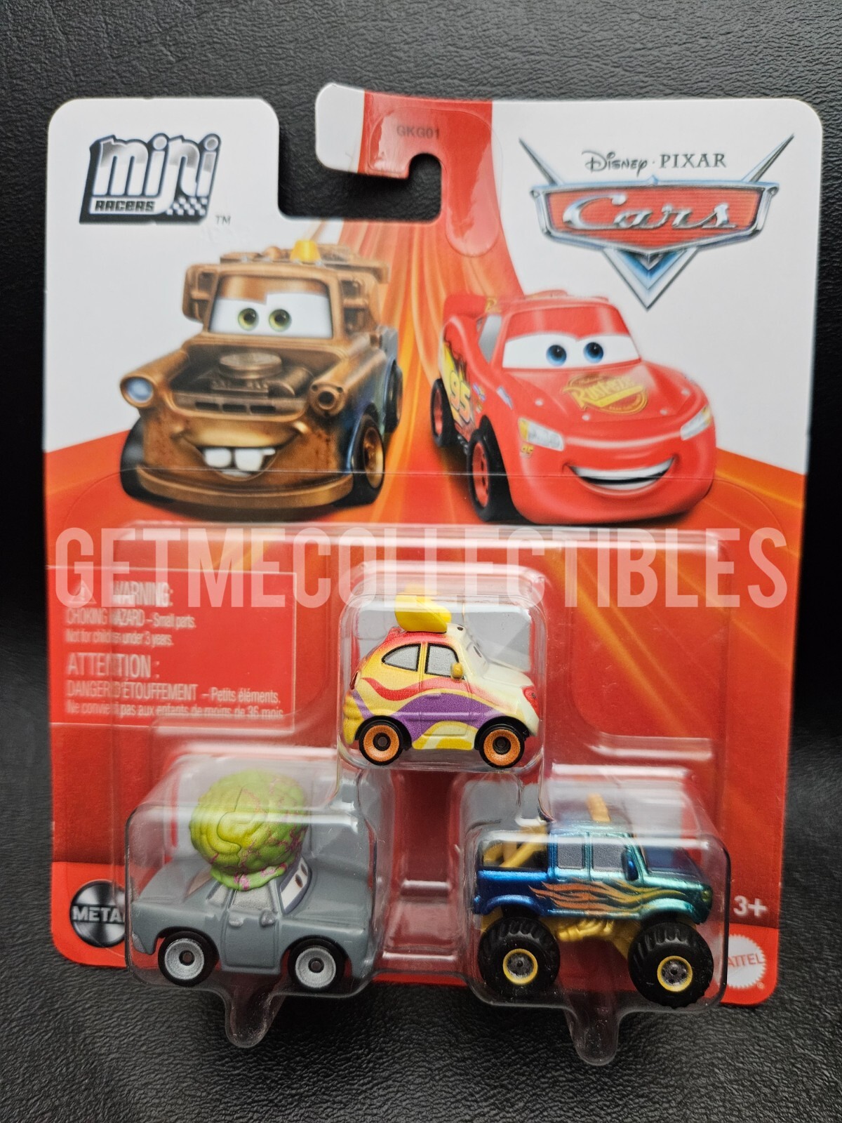 DISNEY PIXAR CARS MINI RACERS IVY DOUG CRANKEL ROADETTE 3 PACK FREE SHIP $15+