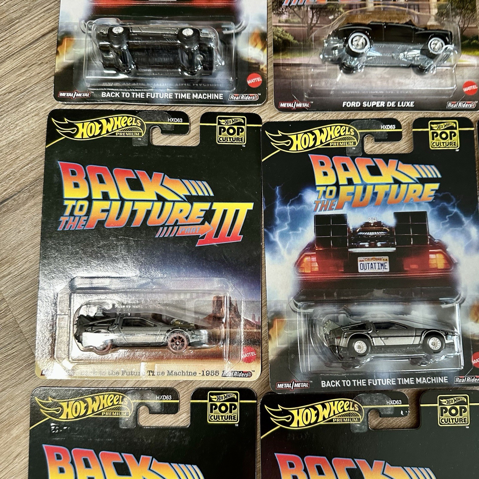 10 Hot Wheels Pop Culture Back to the Future Time Machine Diecast Jurassic Park