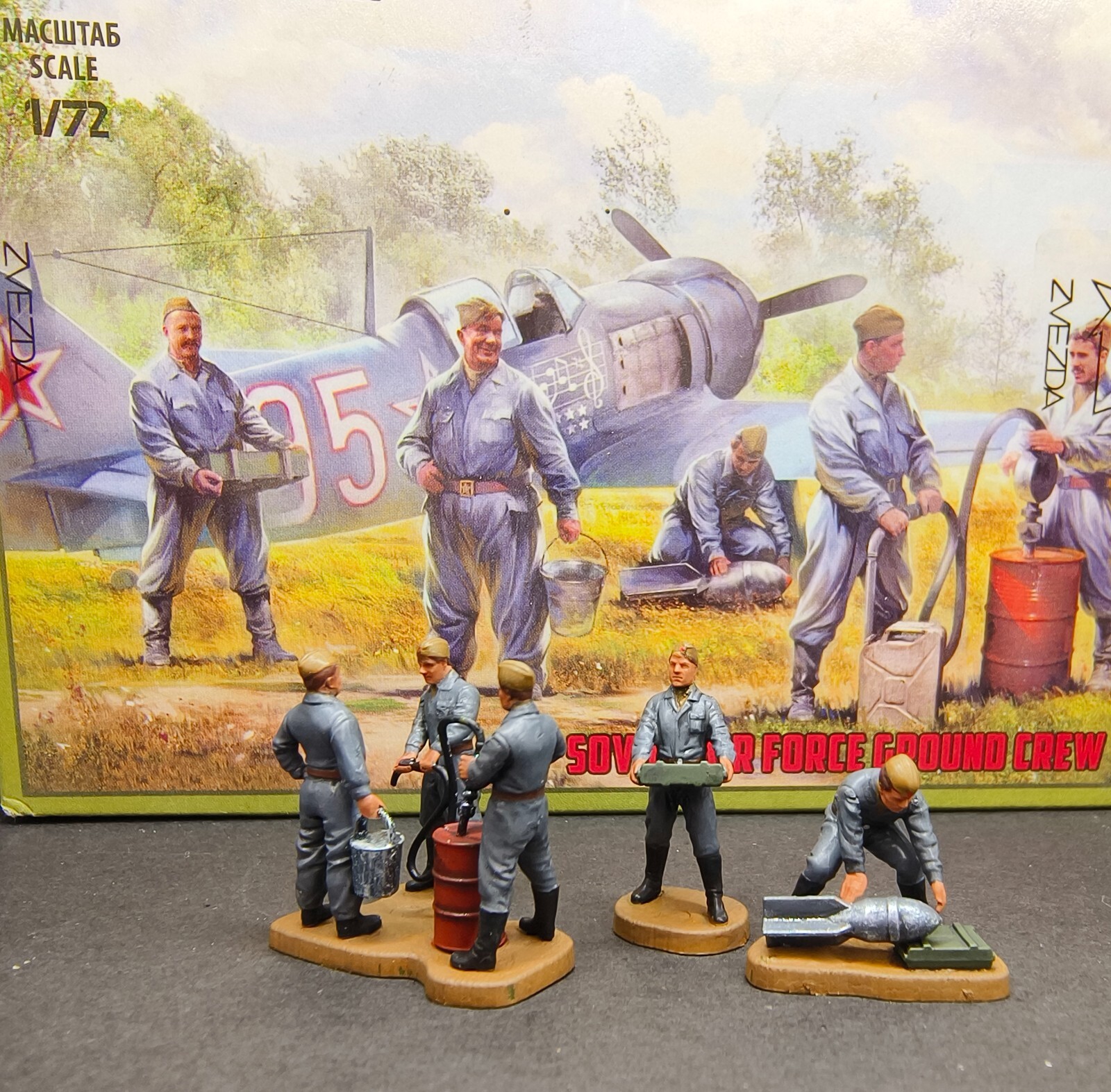 1/72 TANK 1:72 WW2 Russian soldiers Air Force Ground Service ZVEZDA toy totalwar
