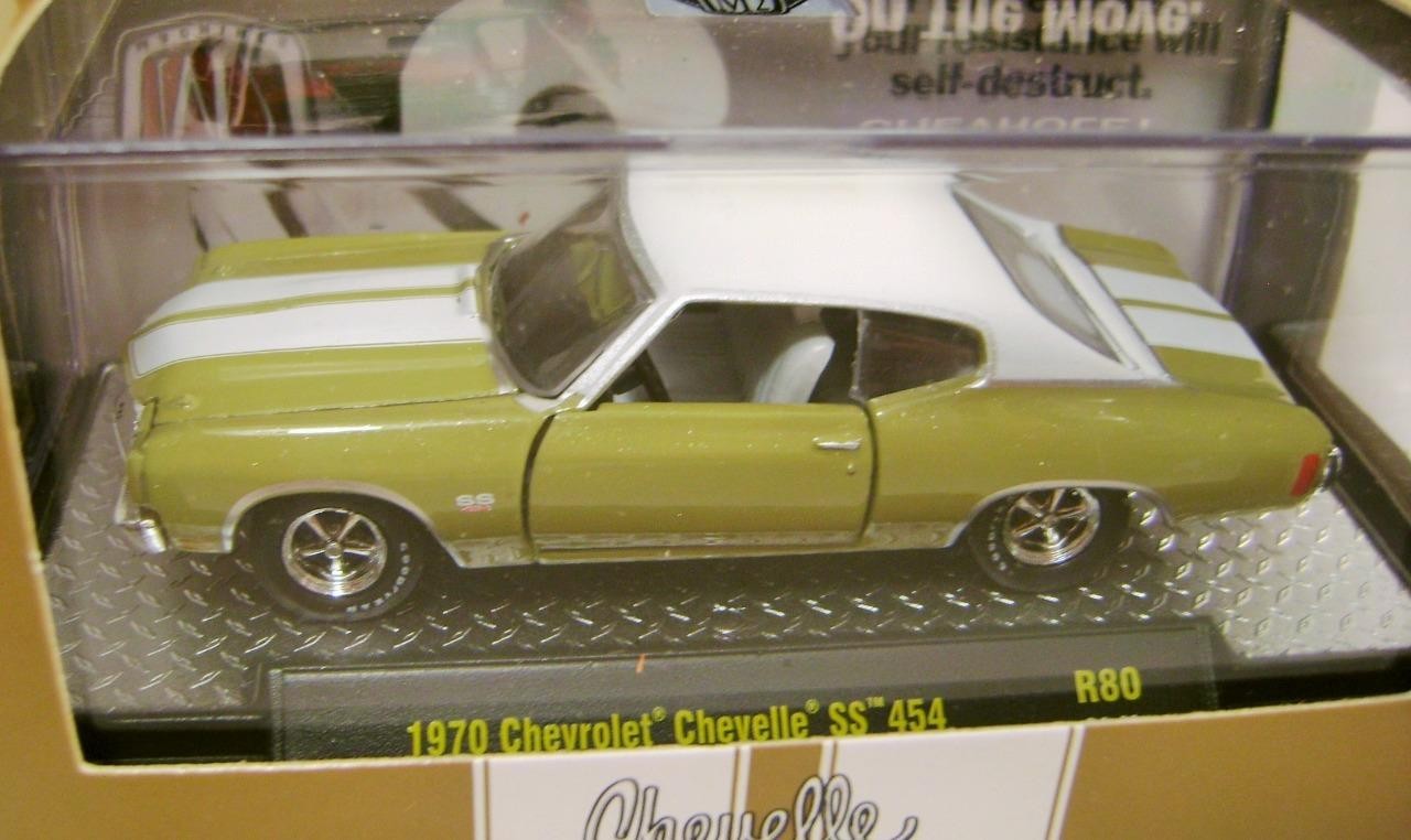 1970 ’70 CHEVROLET CHEVY CHEVELLE SS 454 R80 M2 MACHINES DIECAST 2024