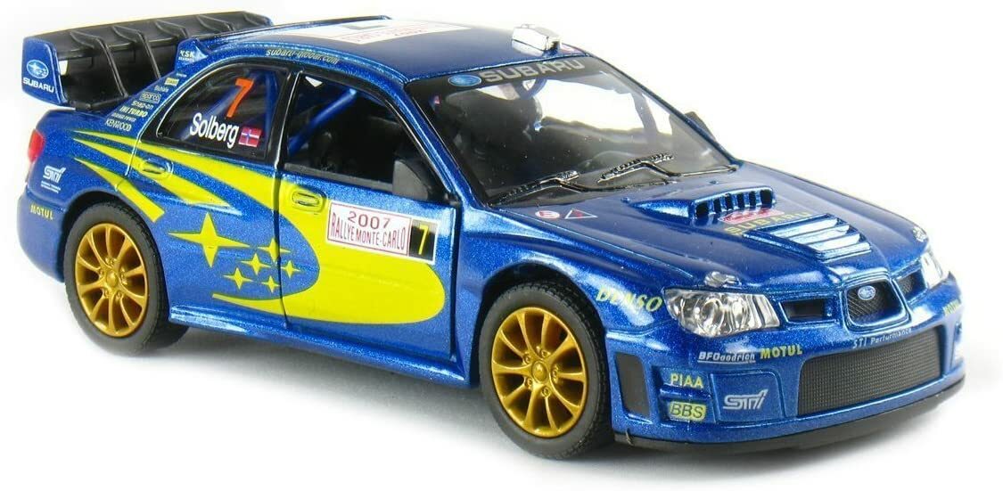Kinsmart 2007 Subaru Impreza WRC Diecast 1:36 model Rallye Monte Carlo Rally 5 “