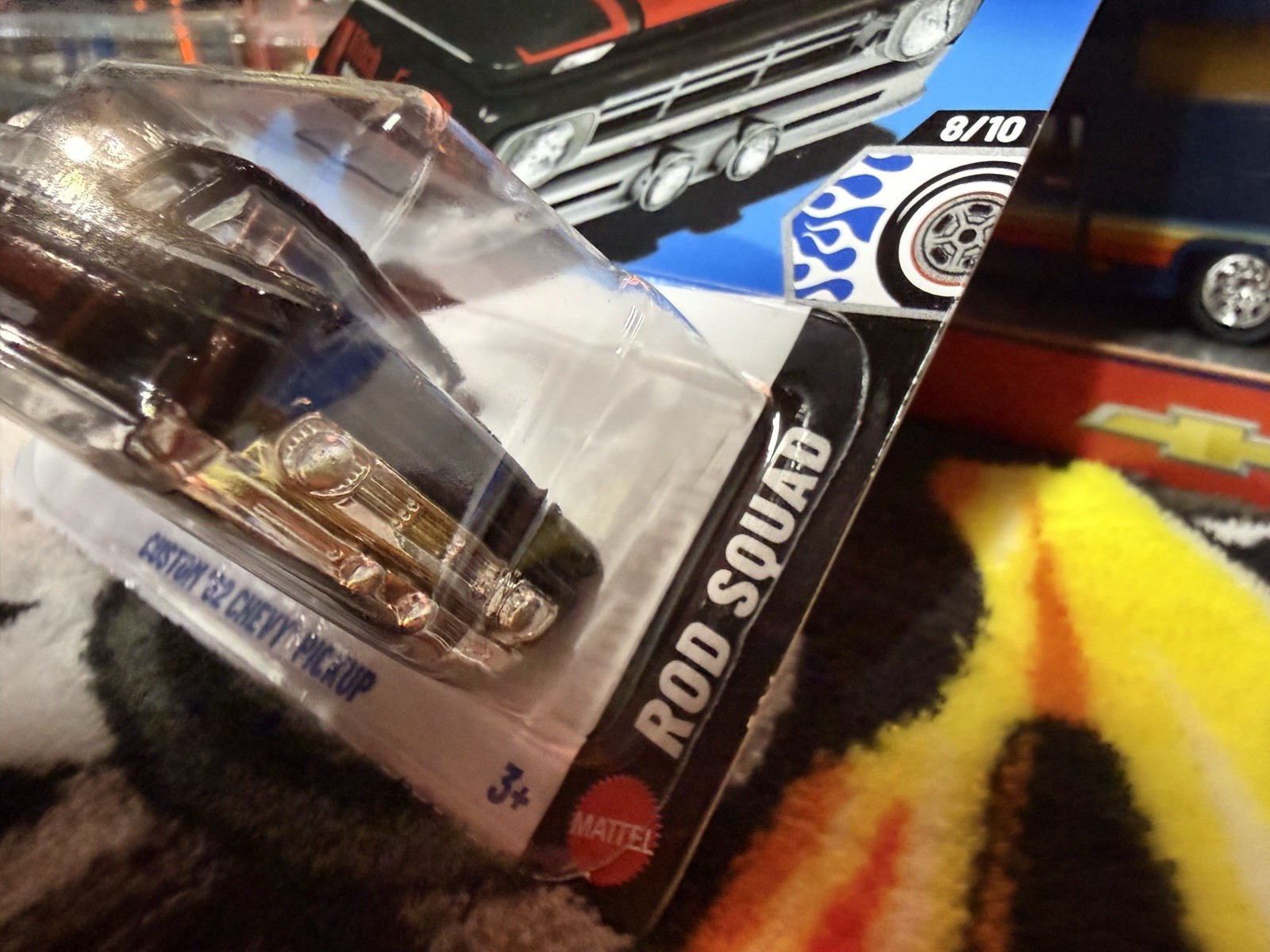 🔥Hot Wheels Rod Squad Custom ’62 Chevy Pickup FiTech L Case
